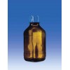 Бутылка для диспенсеров из коричневого стекла, 100 мл, GL 28, круглая, с винтовой крышкой, Vitlab (Кат № 1671505)